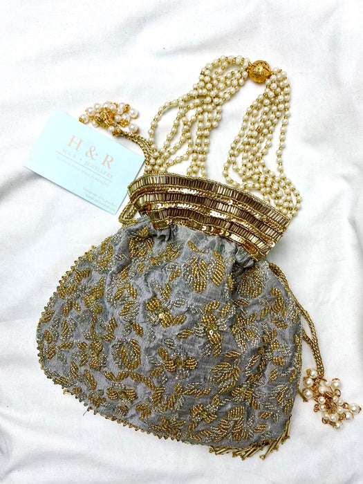 Potli bags with pearl chain